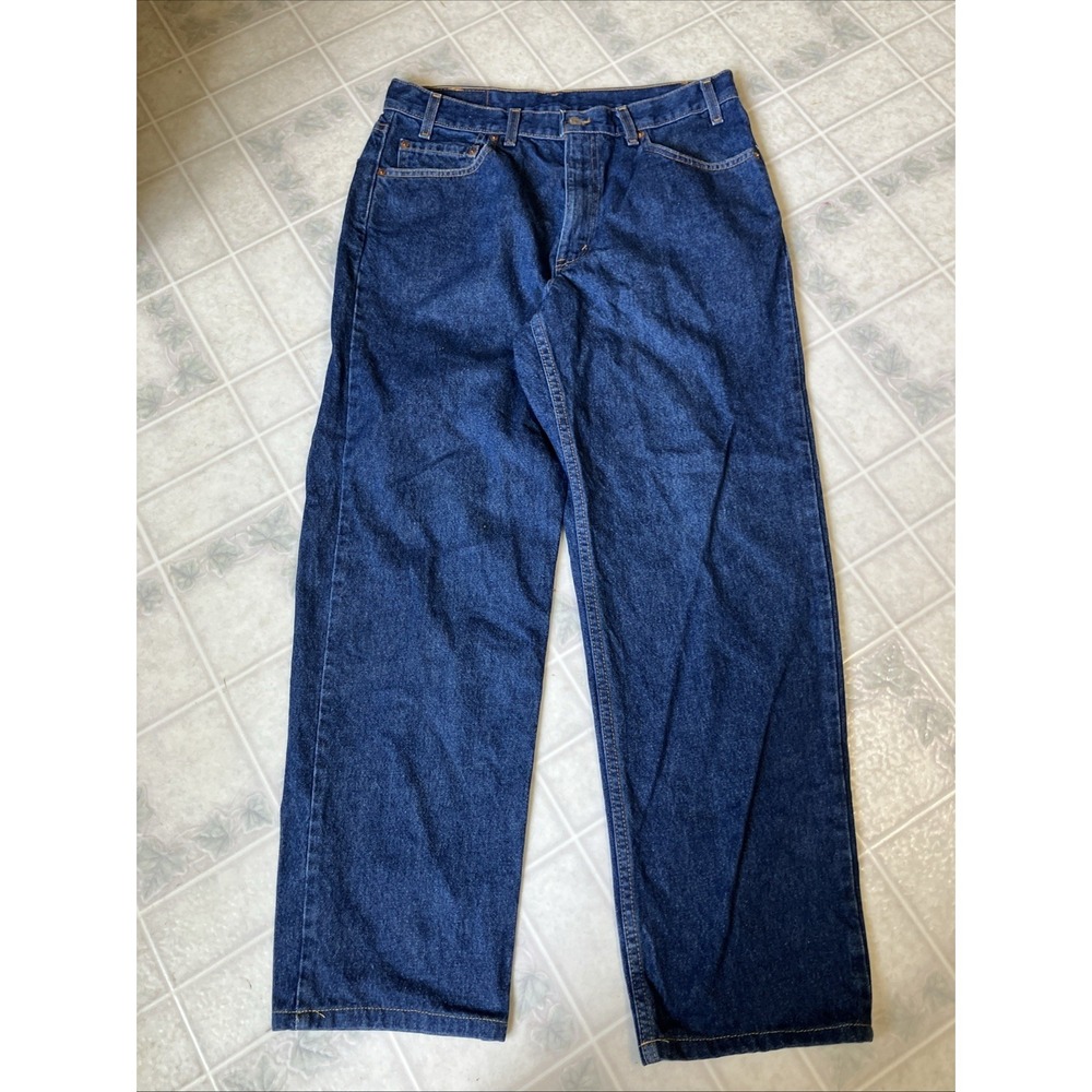 Levis 550 Men's Dark Wash Blue Jeans Straight Leg Denim Straight Leg 36‎ x 32